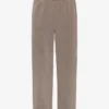Pantalones de chándal orgánicos de corte recto - Caqui desgastado