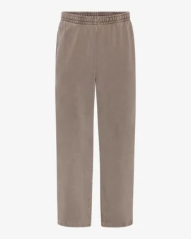 Pantalones de chándal orgánicos de corte recto - Caqui desgastado
