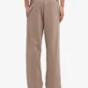 Pantalones de chándal orgánicos de corte recto - Caqui desgastado