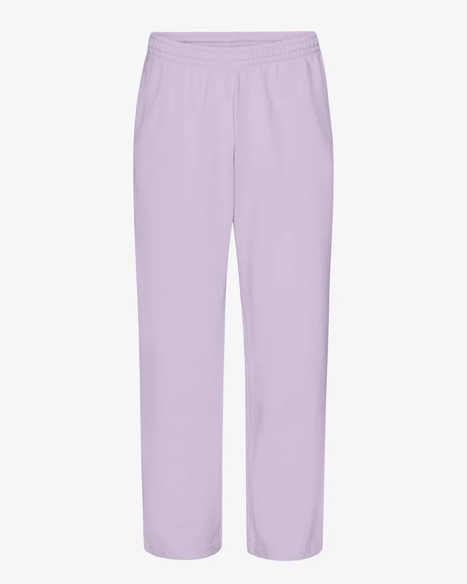Pantalones de chándal orgánicos de corte recto - Lavanda suave