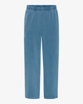 Pantalones de chándal orgánicos de corte recto - Índigo descolorido