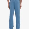Pantalones de chándal orgánicos de corte recto - Índigo descolorido