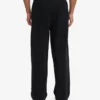 Pantalones de chándal orgánicos de corte recto - Negro intenso