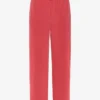 Pantalones de chándal orgánicos de corte recto - Rojo descolorido