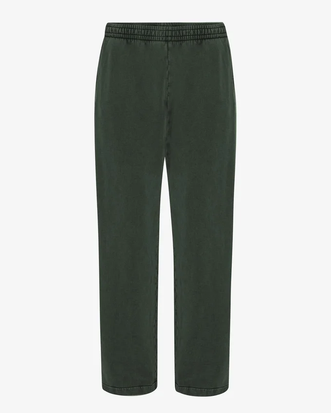 Pantalones de chándal orgánicos de corte recto - Verde bosque