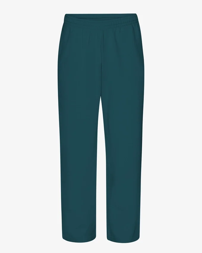 Pantalones de chándal orgánicos de corte recto - Verde océano