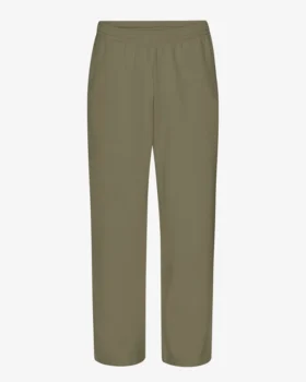 Pantalones de chándal orgánicos de corte recto - Verde oliva apagado