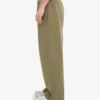 Pantalones de chándal orgánicos de corte recto - Verde oliva apagado