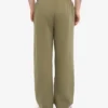 Pantalones de chándal orgánicos de corte recto - Verde oliva apagado