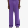 Pantalones de chándal orgánicos de corte recto - Violeta ultra