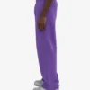 Pantalones de chándal orgánicos de corte recto - Violeta ultra
