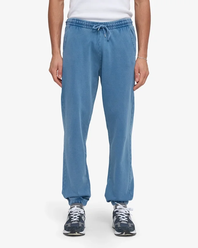 Pantalones de chándal orgánicos - Índigo descolorido