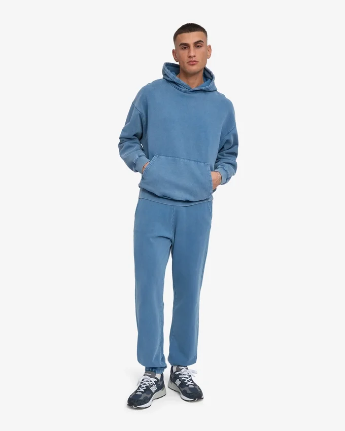 Pantalones de chándal orgánicos - Índigo descolorido