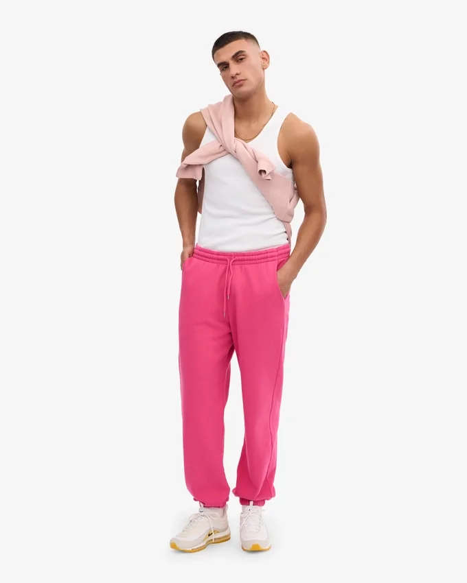 Pantalones de chándal orgánicos - Rosa chicle