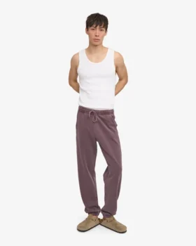 Pantalones de chándal orgánicos – Uva descolorida