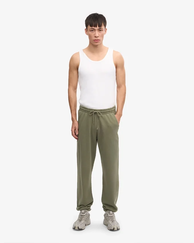Pantalones de chándal orgánicos - Verde oliva apagado