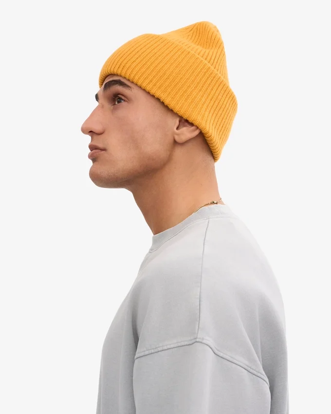 Sombrero de lana merina - Amarillo quemado