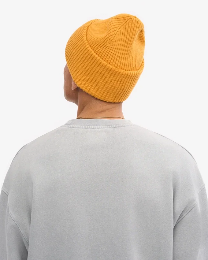 Sombrero de lana merina - Amarillo quemado