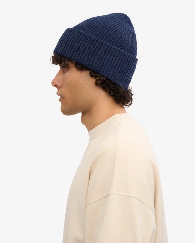 Sombrero de lana merina - Azul marino