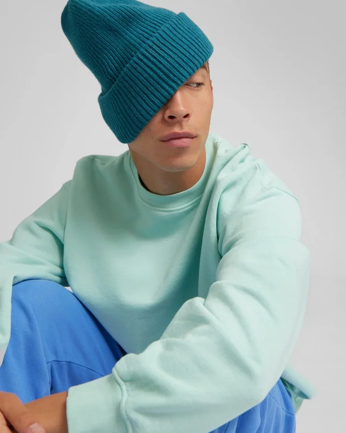 Gorro de lana merina - Gris topo cálido