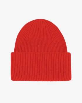 Sombrero de lana merina - Rojo mandarina