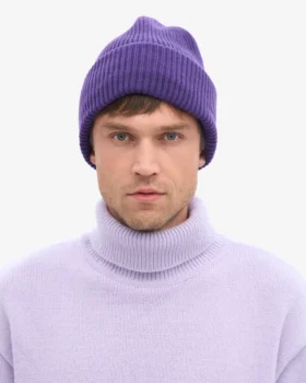 Sombrero de lana merina – Violeta ultravioleta