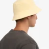Sombrero de pescador de algodón orgánico - Amarillo suave