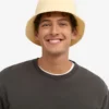 Sombrero de pescador de algodón orgánico - Amarillo suave
