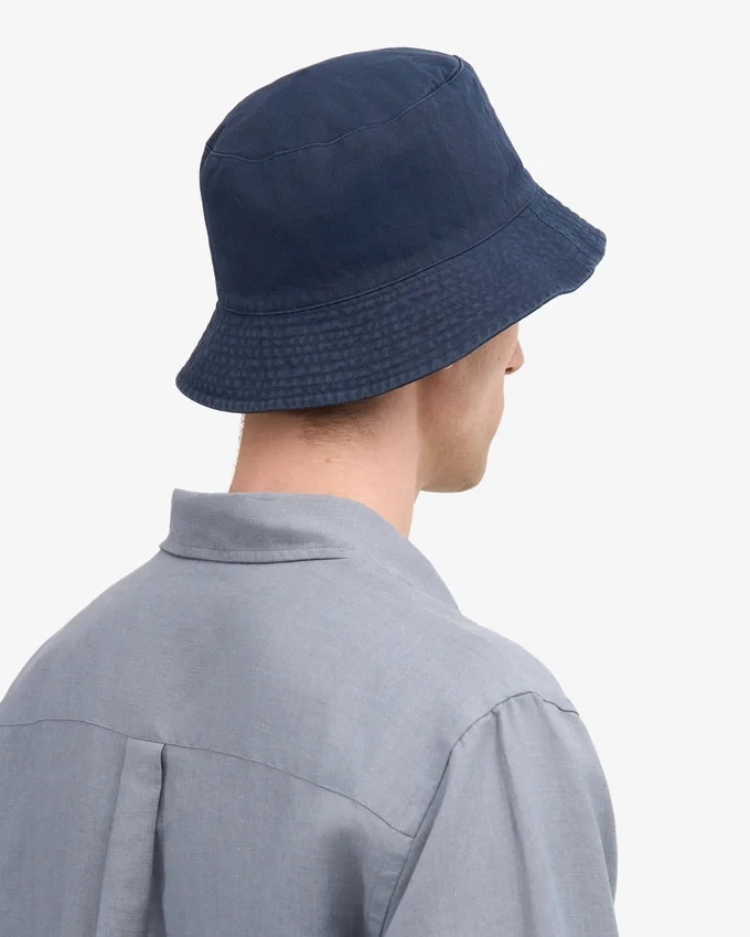 Sombrero de pescador de algodón orgánico - Azul petróleo