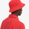 Sombrero de pescador de algodón orgánico - Rojo mandarina