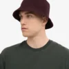 Sombrero de pescador de algodón orgánico - Rojo sangre