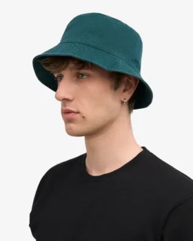 Sombrero de pescador de algodón orgánico – Verde océano