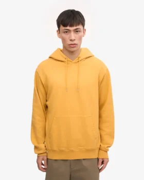 Sudadera con capucha Classic Organic – Amarillo quemado
