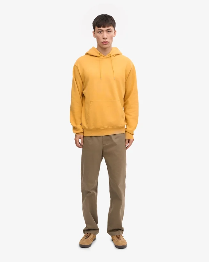 Sudadera con capucha Classic Organic - Amarillo quemado