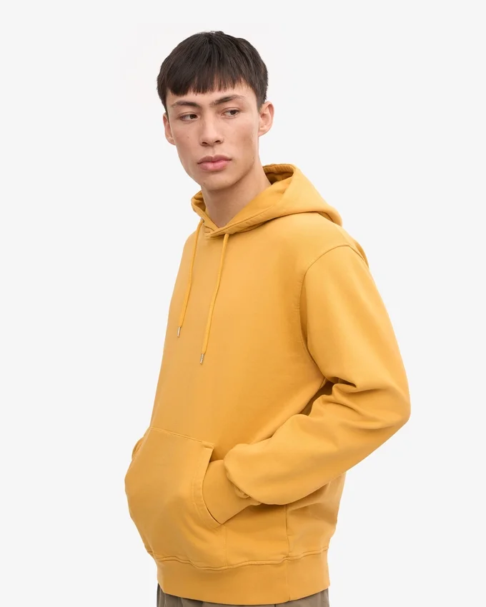 Sudadera con capucha Classic Organic - Amarillo quemado