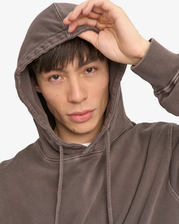 Sudadera con capucha Classic Organic - Barro descolorido