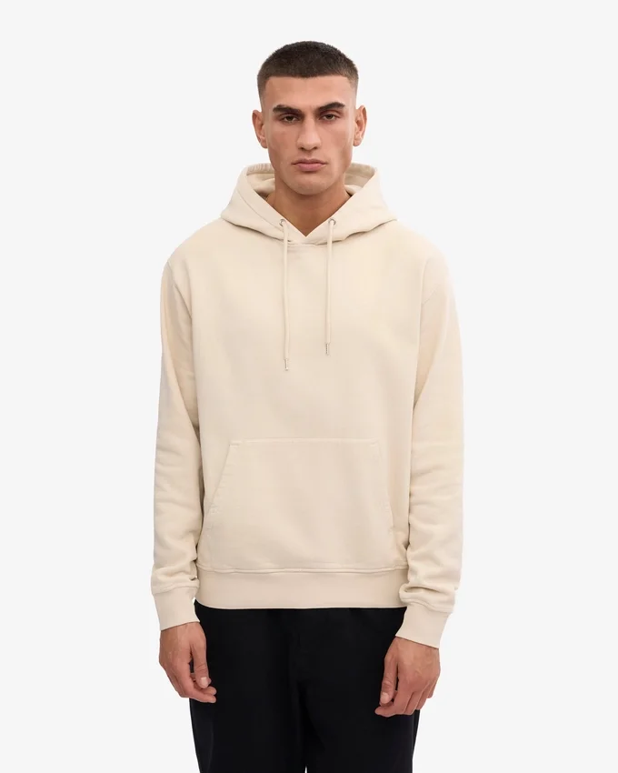 Sudadera con capucha Classic Organic - Blanco marfil