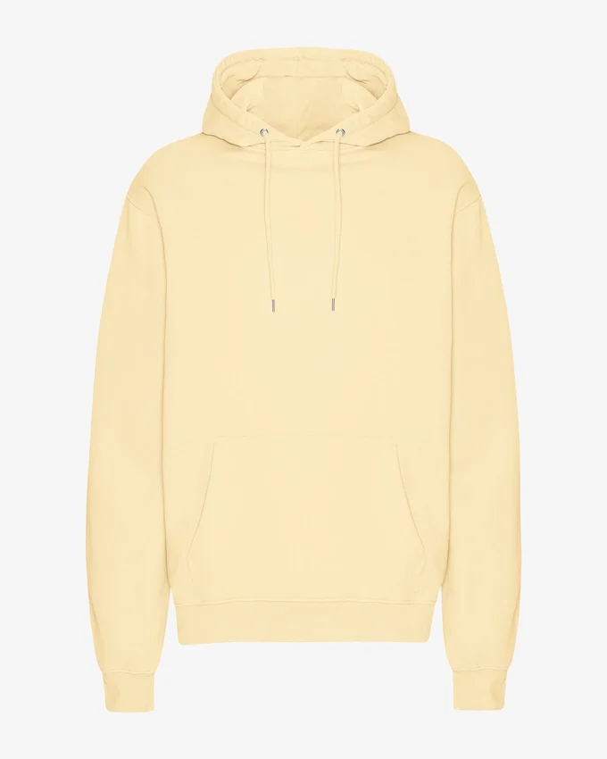 Sudadera con capucha Classic Organic de algodón orgánico - Amarillo suave