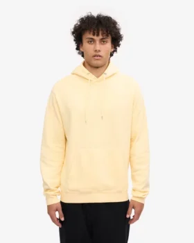 Sudadera con capucha Classic Organic de algodón orgánico – Amarillo suave