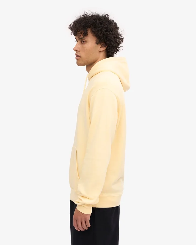 Sudadera con capucha Classic Organic de algodón orgánico - Amarillo suave