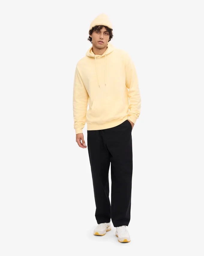 Sudadera con capucha Classic Organic de algodón orgánico - Amarillo suave