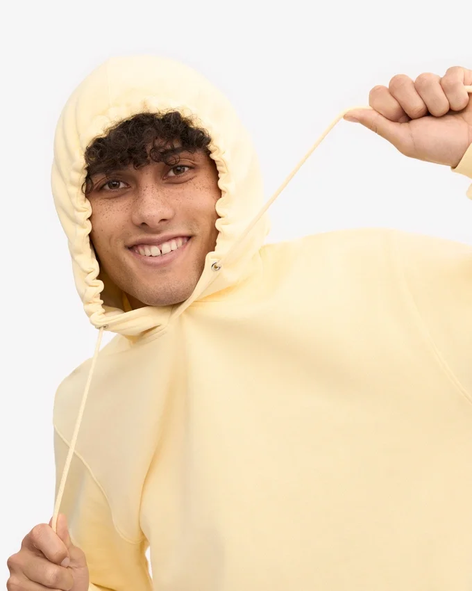 Sudadera con capucha Classic Organic de algodón orgánico - Amarillo suave