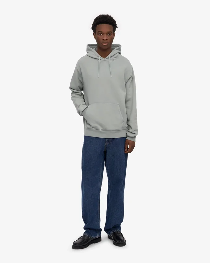 Sudadera con capucha Classic Organic de algodón orgánico - Azul acero
