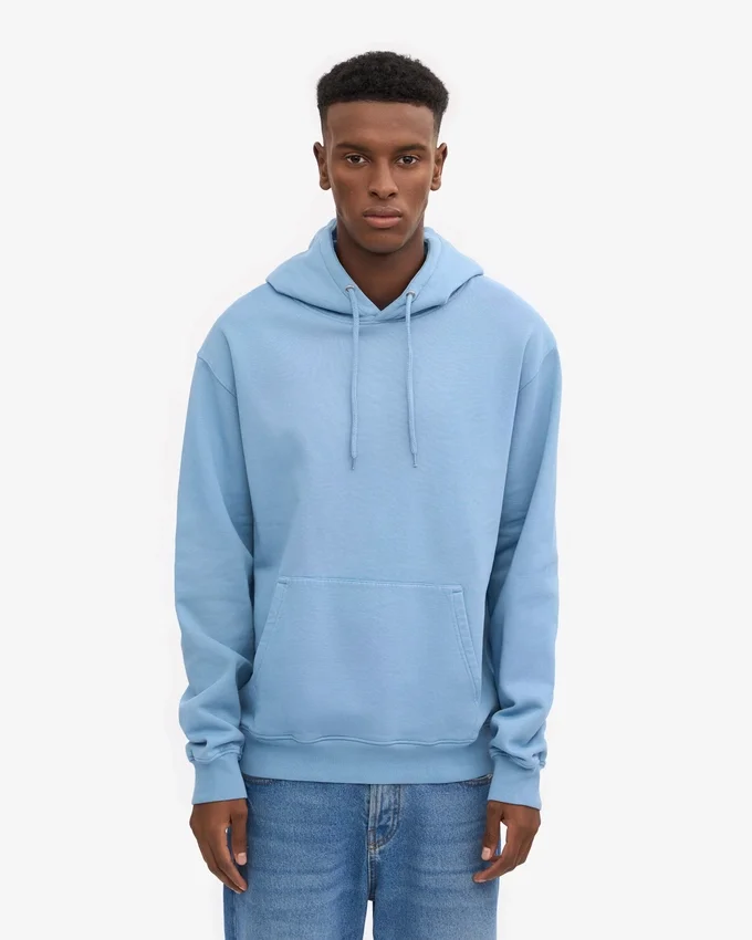 Sudadera con capucha Classic Organic de algodón orgánico — Azul mar