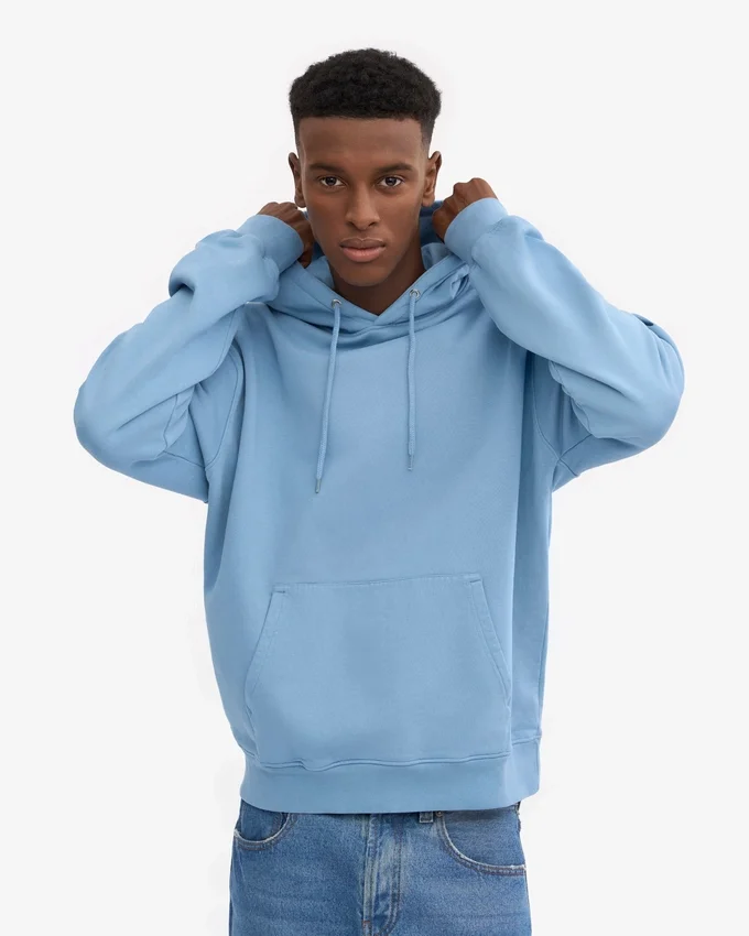 Sudadera con capucha Classic Organic de algodón orgánico — Azul mar