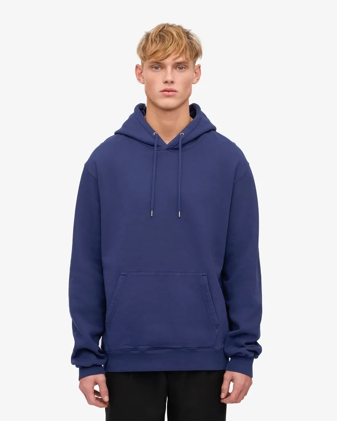 Sudadera con capucha Classic Organic de algodón orgánico - Azul marino