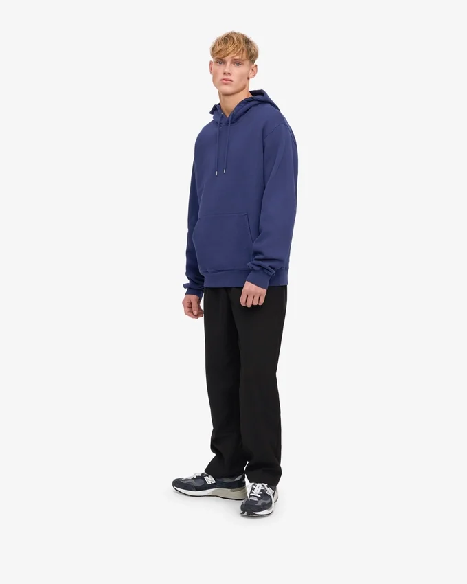 Sudadera con capucha Classic Organic de algodón orgánico - Azul marino