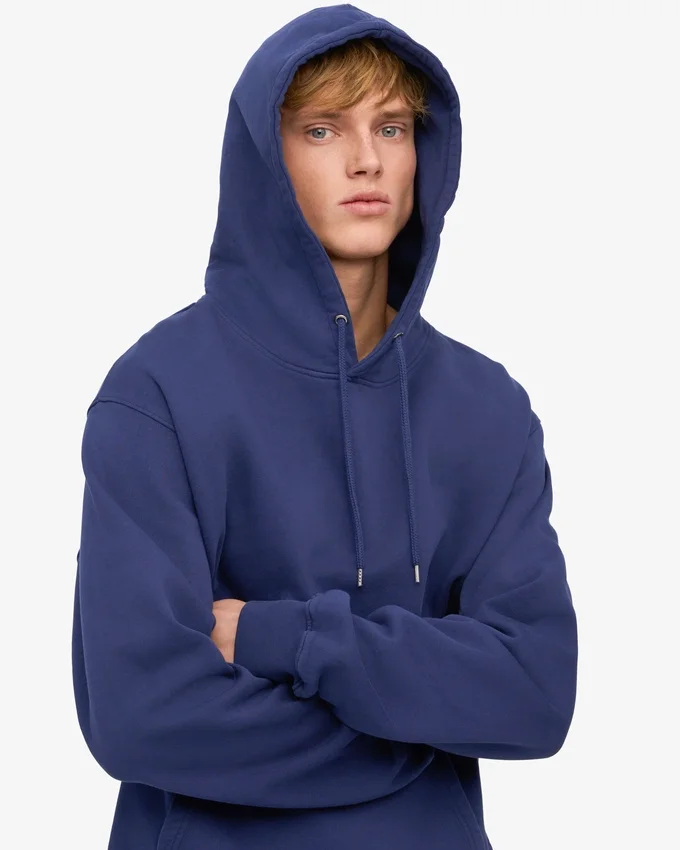 Sudadera con capucha Classic Organic de algodón orgánico - Azul marino