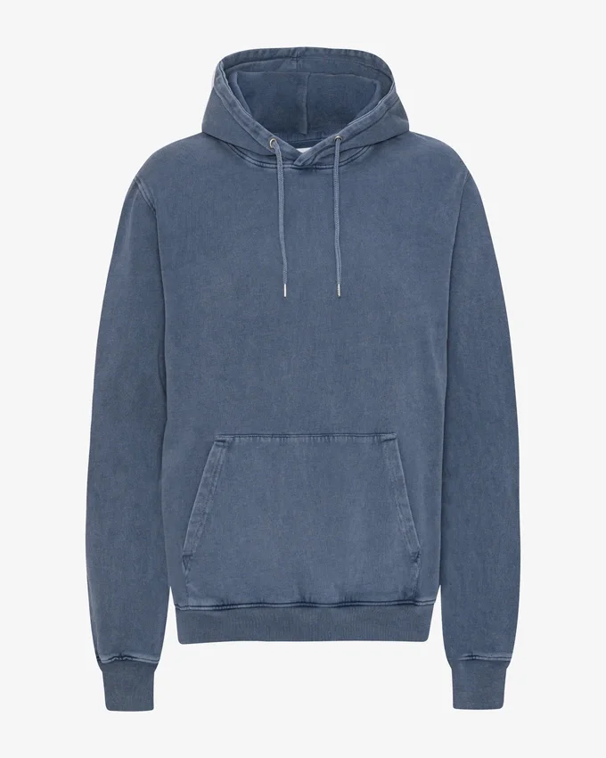 Sudadera con capucha Classic Organic de algodón orgánico - Azul Neptuno