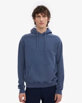 Sudadera con capucha Classic Organic de algodón orgánico – Azul Neptuno
